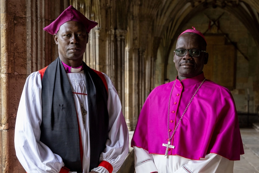 IARCCUM bishops from South Sudan, Rt Rev Samuel Peni, archbishop of Western Equatoria, and Most Rev Alex Lodiong Sakor Eyobo, bishop of Yei. Bishop pairs from 27 countries were commissioned by Pope Francis and Archbishop of Canterbury Justin Welby at the Basilica of St Paul Outside the Walls